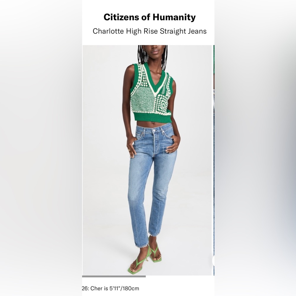 Citizens of Humanity
Charlotte High Rise Straight Jeans